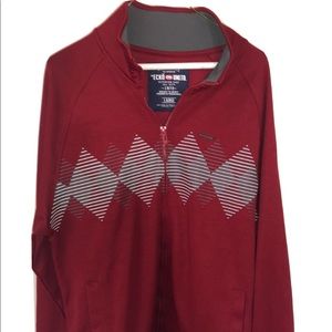 Ecko Unltd Authentic Classic Men’s Red/white Argyle Track Jacket